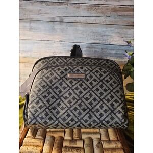 😎Tommy Hilfiger Signature Geometric Print Cosmetic Bag Toiletry Travel Case Set